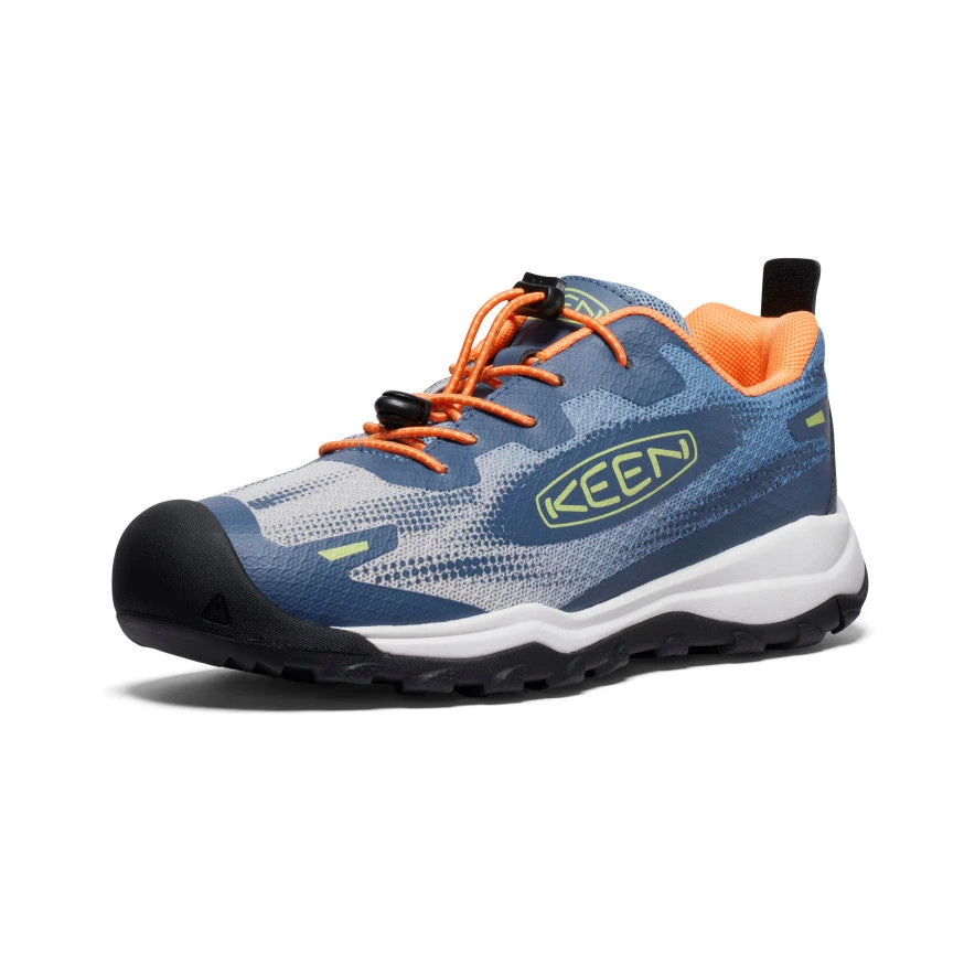 Keen Big Kids' Wanduro Speed Hiking Shoe | Vintage Indigo/Tangerine 3 Keen Big Kids' Wanduro Speed Hiking Shoe | Vintage Indigo/Tangerine - Image 3