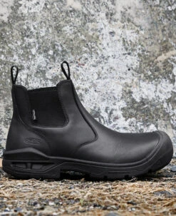 Keen Men's Juneau Romeo Waterproof Boot (Carbon-Fiber Toe) | Black/Black -Keen 1025581 PDP RightImage