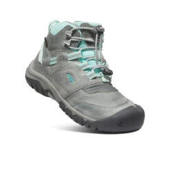 Keen Big Kids' Ridge Flex Waterproof Boot | Grey/Blue Tint -Keen 208ca8abc18de50742a40668ad2fe703b6658c00