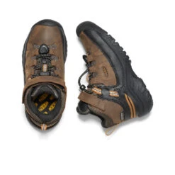 Keen Little Kids' Targhee Waterproof Boot | Dark Earth/Golden Brown -Keen 323513bc31d06ac9c4f7e5fa0fb64b21a24119be