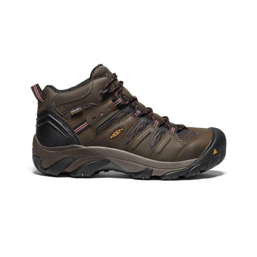 Keen Men's Lansing Mid Waterproof (Steel Toe) | Cascade Brown/Brindle 1 Keen Men's Lansing Mid Waterproof (Steel Toe) | Cascade Brown/Brindle