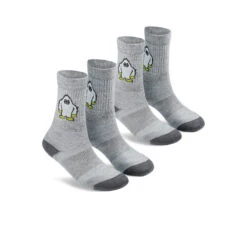 Keen Kids' Comfy Crew Socks 2-Pack | Gray Yeti Print