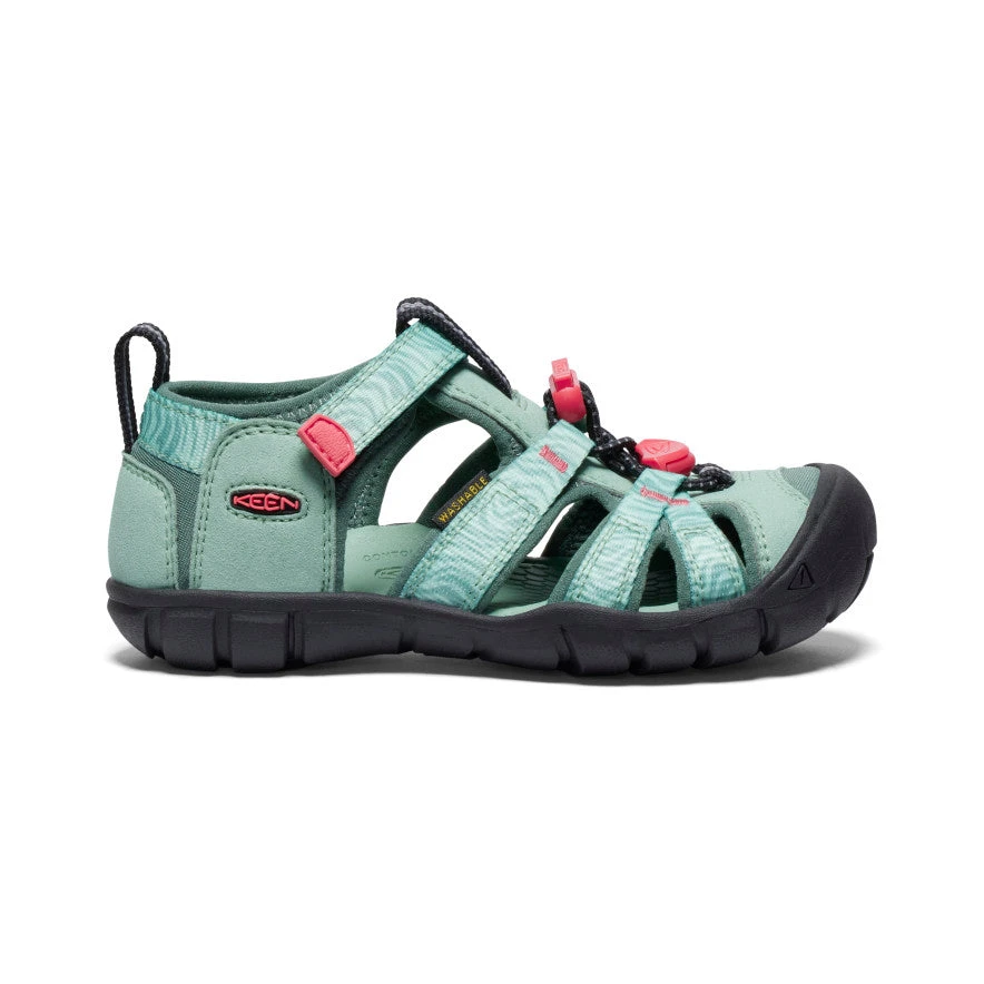 Keen Little Kids' Seacamp II CNX | Granite Green/Cayenne 1 Keen Little Kids' Seacamp II CNX | Granite Green/Cayenne