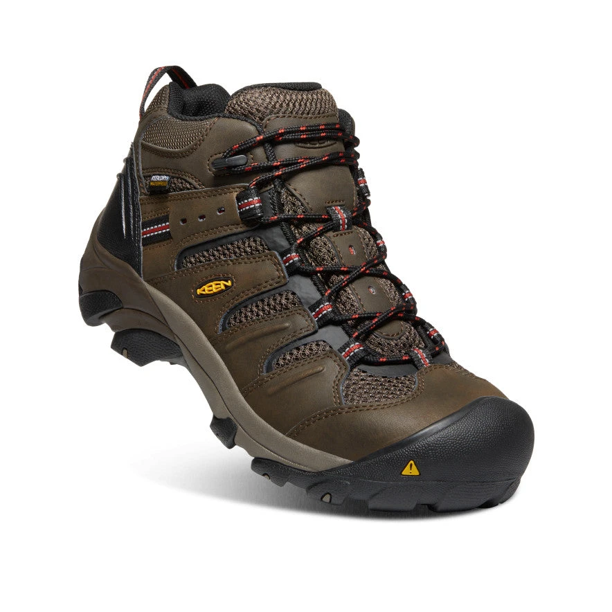 Keen Men's Lansing Mid Waterproof (Steel Toe) | Cascade Brown/Brindle 3 Keen Men's Lansing Mid Waterproof (Steel Toe) | Cascade Brown/Brindle - Image 3