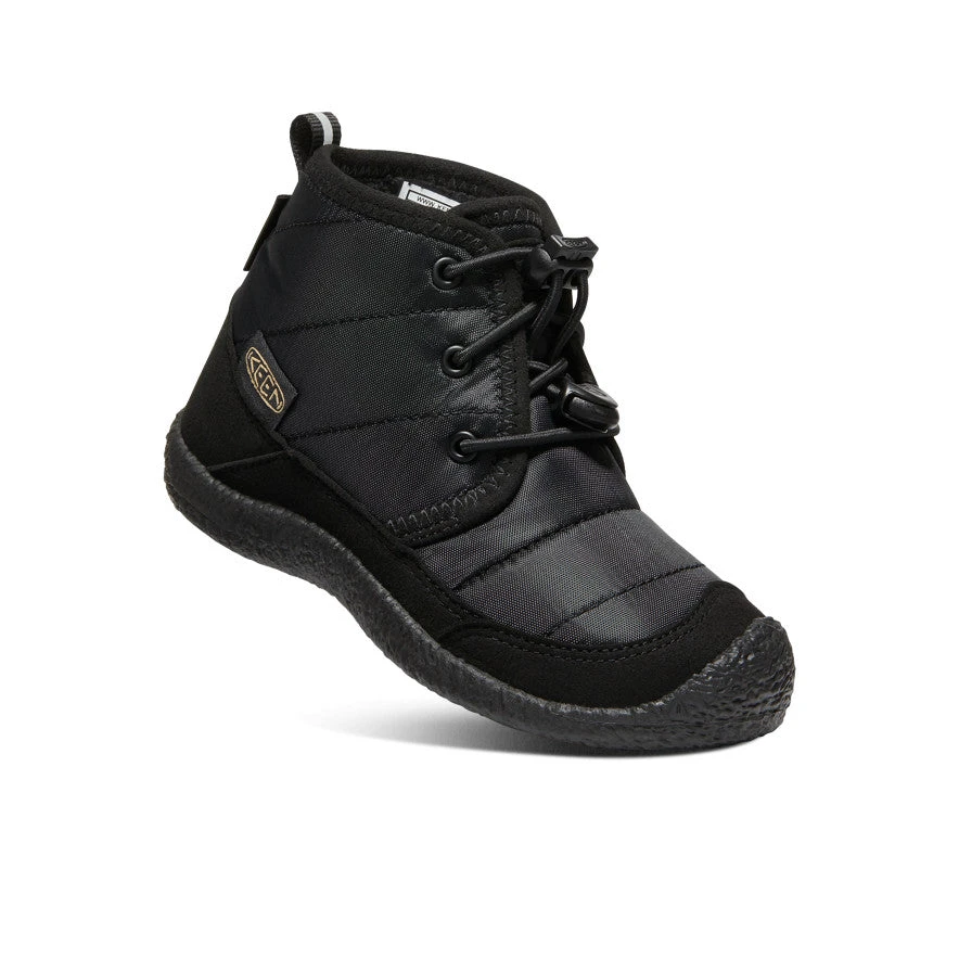 Keen Little Kids' Howser II Waterproof Chukka | Black/Black 3 Keen Little Kids' Howser II Waterproof Chukka | Black/Black - Image 3