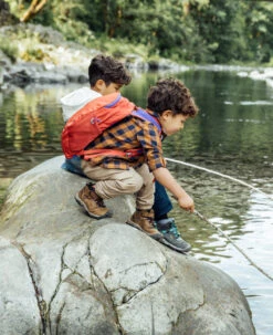 Keen Little Kids' Ridge Flex Waterproof Boot | Bison/Red Carpet -Keen RidgeFlexPDPLifestyle2Kids 455d2822 1e0d 46e0 a932 4d0984f11256