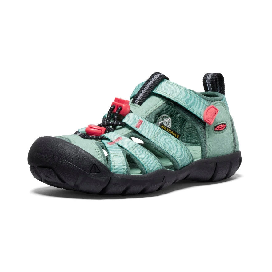 Keen Little Kids' Seacamp II CNX | Granite Green/Cayenne 3 Keen Little Kids' Seacamp II CNX | Granite Green/Cayenne - Image 3