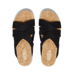 Keen Women's Elle Mixed Slide | Black/Birch -Keen b3c60c6d3a1c989ea0666aa49a09d2ec2bde17f1