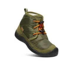 Keen Big Kids' Howser II Waterproof Chukka | Capulet Olive/Russet Orange -Keen f46d12f50839bca4f73ca8787ee0031767c649f5